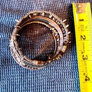 Stella and Dot, Bronze, springy bracelet
